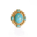 Southwestern Statement Ring - Turquoise by Christina Greene