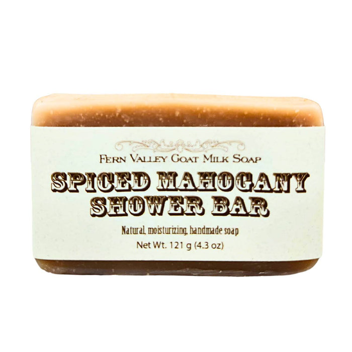 Handmade Goat Milk Soap | Shower Bar | Spiced Mahogany by Fern Valley Soap