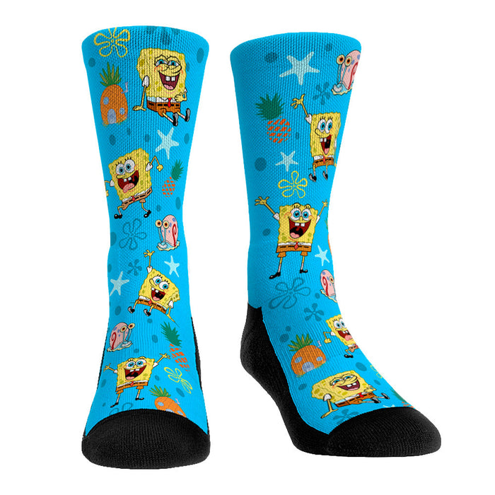SpongeBob SquarePants - Classic Blue Icons by Rock 'Em Socks