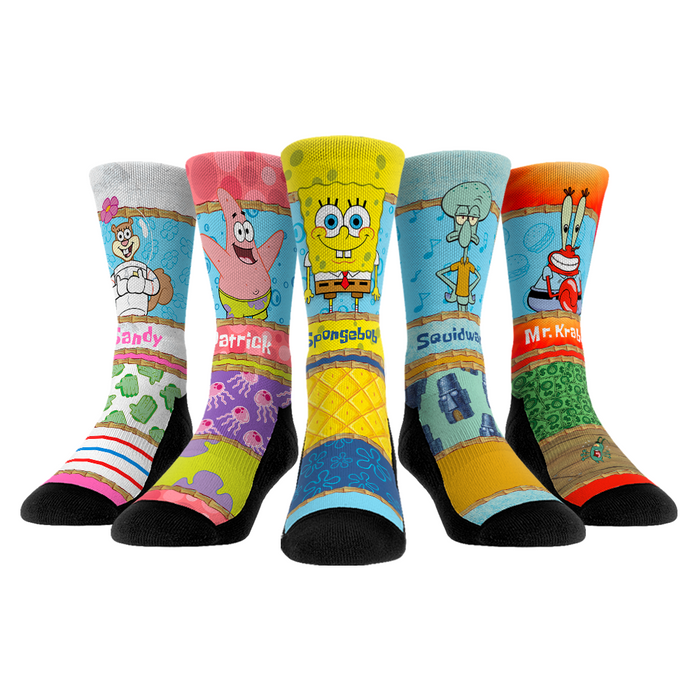 SpongeBob SquarePants - Showtime Bundle 5-Pack by Rock 'Em Socks