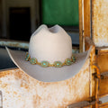 Squash Blossom Hat Band - Turquoise by Christina Greene