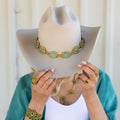 Squash Blossom Hat Band - Turquoise by Christina Greene