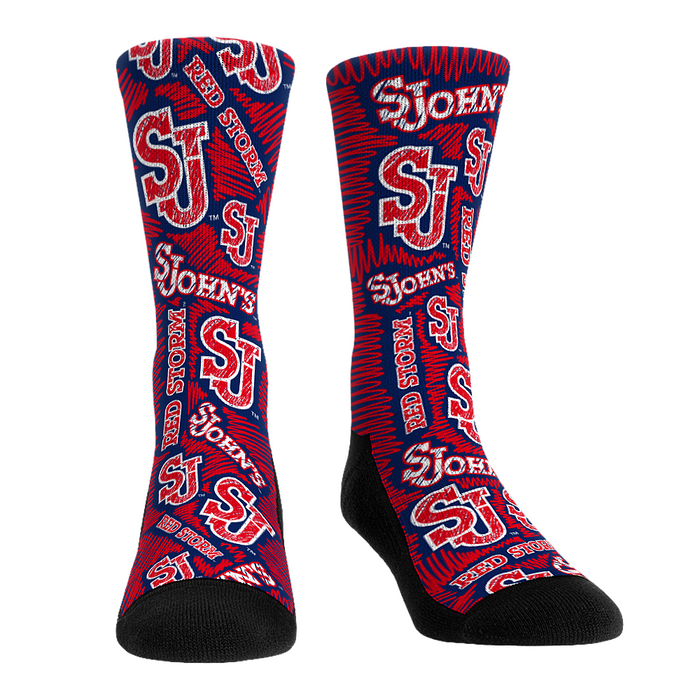 St. John's Red Storm - Logo Sketch by Rock 'Em Socks