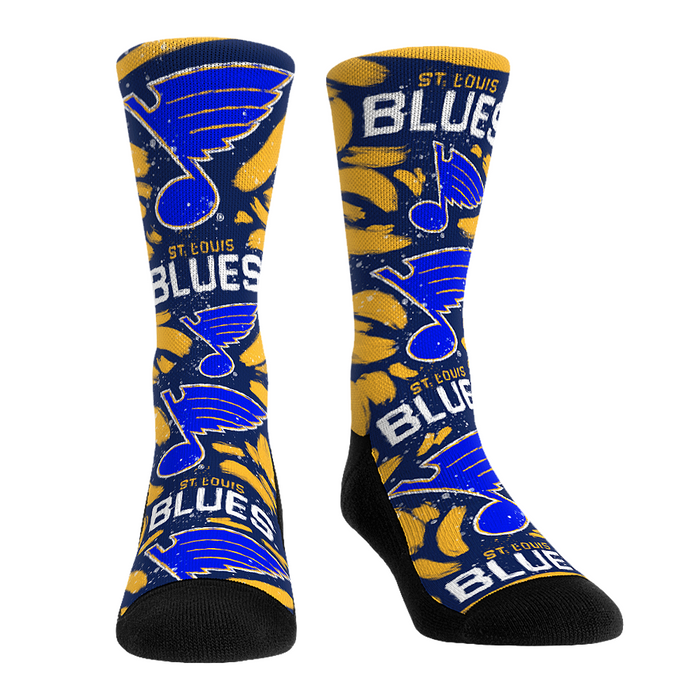 St. Louis Blues - Logo Paint by Rock 'Em Socks