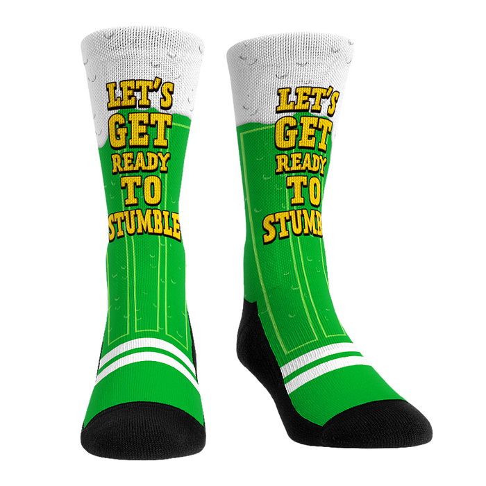 St. Patrick's Day - Green Beer Stripe by Rock 'Em Socks