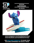 Surf's Up! Stitch LEGO Minifigue with custom Surfboard by B3 Customs
