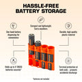 18650 Battery Caddy (Orange) by Storacell