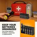 12 AA Pack Battery Caddy (Tuxedo Black) by Storacell