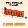 24 AA Pack Battery Caddy (Orange) by Storacell