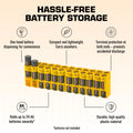 24 AA Pack Battery Caddy (Yellow) by Storacell