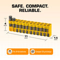 24 AA Pack Battery Caddy (Yellow) by Storacell