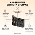 AAA 12 Pack (Black) by Storacell