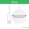 Sublimation Blanks Magnetic Wireless Charger - 15W With LED - Black/White by INNOSUB USA