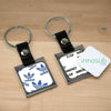 Sublimation Blanks Elegant Keychain with Aluminum Insert Chain |Leather |by INNOSUB USA