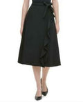 Calvin Klein Ruffled Faux-Wrap Skirt by Vanessa Jane