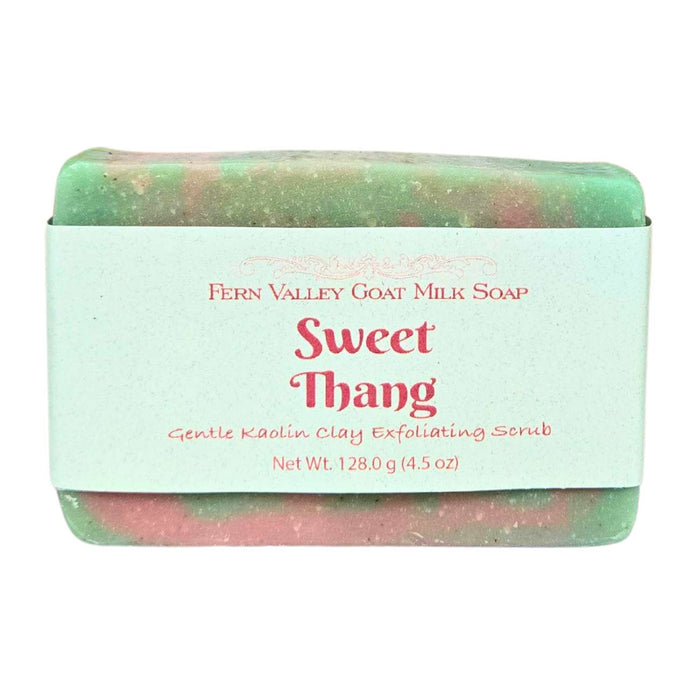Natural Goat Milk Soap | Exfoliating Kaolin Clay Scrub | Sweet Thang by Fern Valley Soap