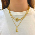 18K Gold-Filled Box Chain Necklace by Christina Greene