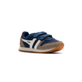 Gola Classics Kids' Austin Strap Sneakers - Navy/Rhino/Off White by Swell-O-Phonic