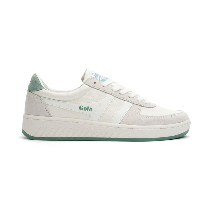Gola Classics Women's Grandslam '88 Sneakers - White/White/Green Mist by Swell-O-Phonic