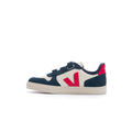 Veja Small V-10 Leather Kid's Shoe - Pure Pekin Nautico by Swell-O-Phonic