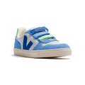 Veja Small V-10 Leather Kid's Shoe - Ice Multico Indigo by Swell-O-Phonic