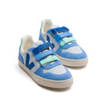 Veja Small V-10 Leather Kid's Shoe - Ice Multico Indigo by Swell-O-Phonic
