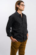 Dickies Skateboarding Woven Plaid Poplin Long Sleeve Shirt - Black by Swell-O-Phonic