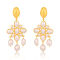 Swept Away Drop Earrings - Pearl by Christina Greene