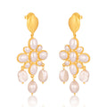 Swept Away Drop Earrings - Pearl by Christina Greene