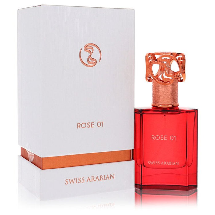 Swiss Arabian Rose 01 by Swiss Arabian Eau De Parfum Spray (Unisex) 1.7 oz for Men by Avera Group