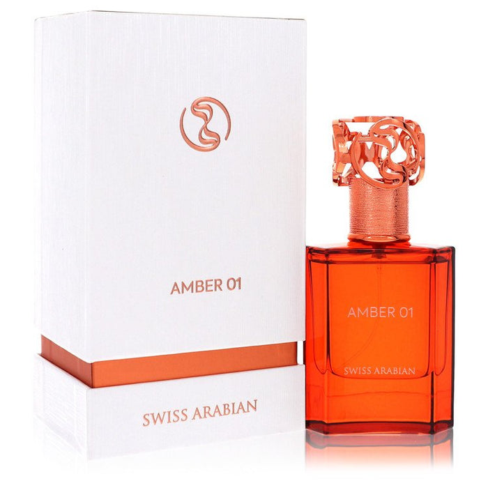 Swiss Arabian Amber 01 by Swiss Arabian Eau De Parfum Spray (Unisex) 1.7 oz for Men by Avera Group