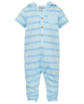 First Impressions Stripe Hooded Jumpsuit by Vanessa Jane