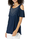Star Vixen Womens Cold-Shoulder Top by Vanessa Jane