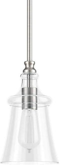 Park Harbor PHPL5481BN Milford 6-in Wide Single Light Mini Pendant by Vanessa Jane