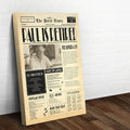 Newspaper Retirement Gift Sign by Tailored Canvases