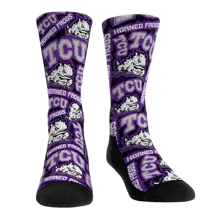 TCU Horned Frogs - Logo Sketch by Rock 'Em Socks