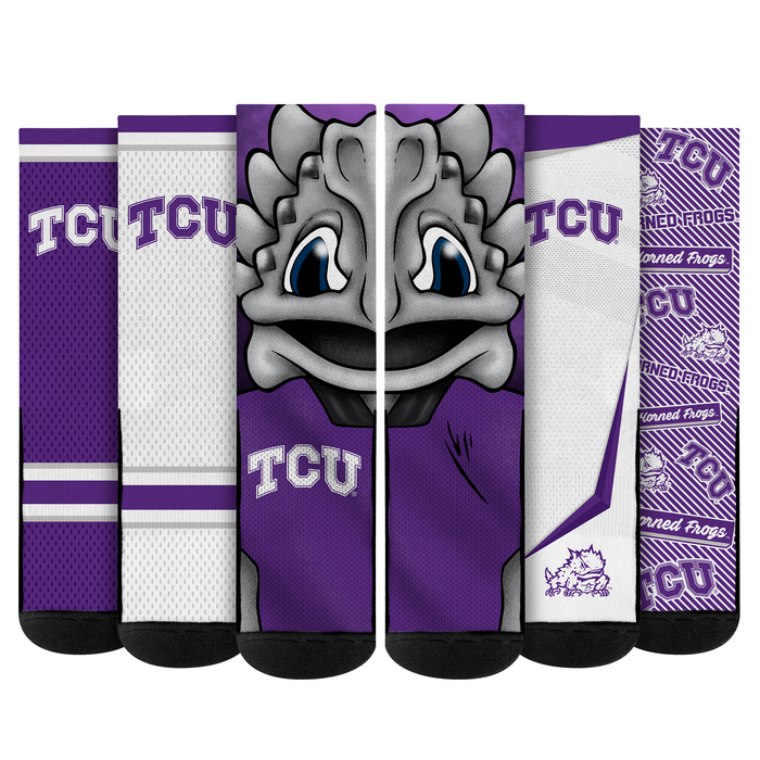 TCU Horned Frogs - Super Fan Bundle 5-Pack by Rock 'Em Socks