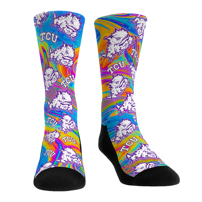 TCU Horned Frogs - HypnoToad All-Over by Rock 'Em Socks