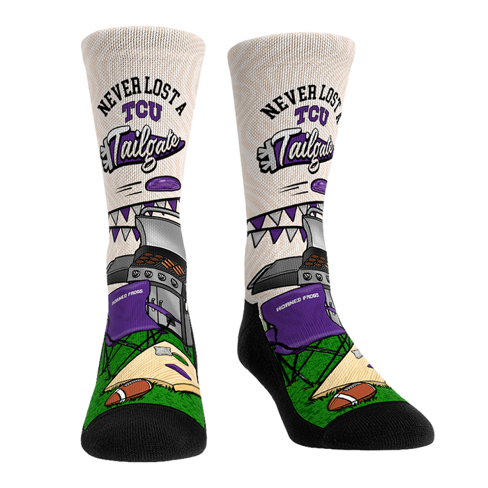 TCU Horned Frogs - Never Lost a Tailgate by Rock 'Em Socks