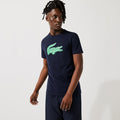 Lacoste Men's SPORT 3D Print Crocodile Breathable Jersey T-shirt by I-Max Fashions