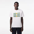 Lacoste Men's Heavy Cotton Tennis Ball Print T-Shirt by I-Max Fashions