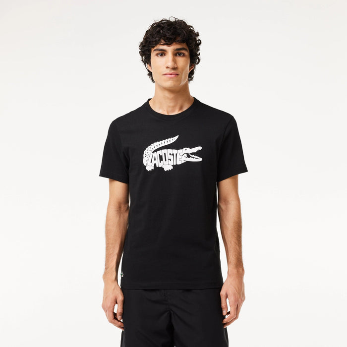 Lacoste Men's Sport Ultra-Dry Croc Print T-Shirt by I-Max Fashions