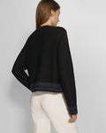 Theory Relaxed Cardigan in Cotton Chainette by Vanessa Jane