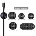 10-Pack: Self Adhesive Cable Clips For Cord Holders Managing Cables Wires by DailySale
