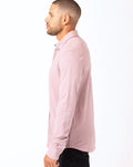 Threads 4 Thought Mens Mika Pique Button-Down Shirt in Heather Lilac, M by Vanessa Jane