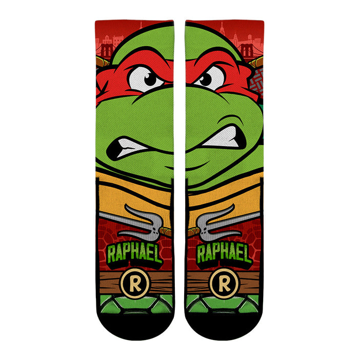 Teenage Mutant Ninja Turtles - Raphael - Split Face by Rock 'Em Socks