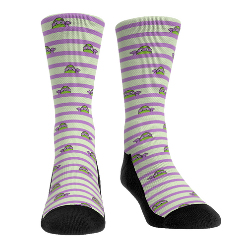 Teenage Mutant Ninja Turtles - Donatello - Peek-A-Boo Stripes by Rock 'Em Socks