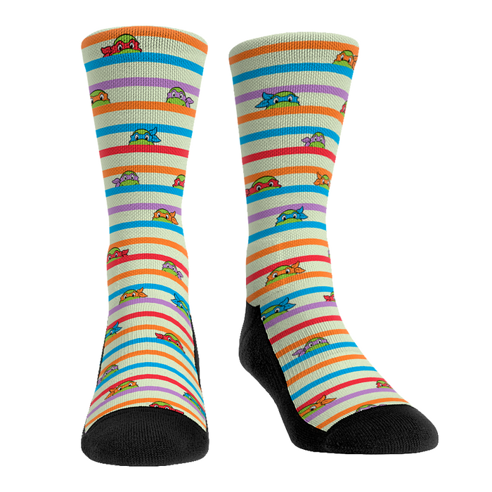 Teenage Mutant Ninja Turtles - Group - Peek-A-Boo Stripes by Rock 'Em Socks