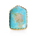 Shield Ring - Turquoise by Christina Greene