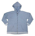 Ideology Women's Plus Varsity Stripe Heathered Hooded Jacket by Vanessa Jane